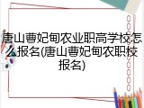 唐山曹妃甸农业职高学校怎么报名(唐山曹妃甸农职校报名)