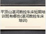 平顶山湛河数控车床短期培训班有哪些(湛河数控车床培训)