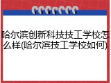哈尔滨创新科技技工学校怎么样(哈尔滨技工学校如何)