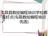 屯昌县数控编程培训学校哪家好点(屯昌数控编程培训优选)
