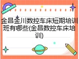 金昌金川数控车床短期培训班有哪些(金昌数控车床培训)