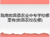 陇南宕昌县农业中专学校哪里有(宕昌农校在哪)
