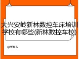 大兴安岭新林数控车床培训学校有哪些(新林数控车校)