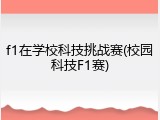 f1在学校科技挑战赛(校园科技F1赛)