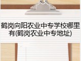 鹤岗向阳农业中专学校哪里有(鹤岗农业中专地址)