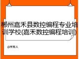 郴州嘉禾县数控编程专业培训学校(嘉禾数控编程培训)