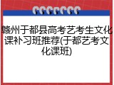 赣州于都县高考艺考生文化课补习班推荐(于都艺考文化课班)