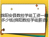 绵阳安县数控学徒工资一般多少钱(绵阳数控学徒薪资)