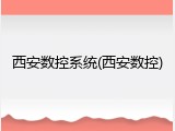 西安数控系统(西安数控)