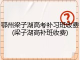 鄂州梁子湖高考补习班收费(梁子湖高补班收费)
