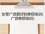 东营广饶县好的单招培训(广饶单招培训)