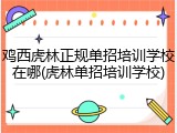 鸡西虎林正规单招培训学校在哪(虎林单招培训学校)
