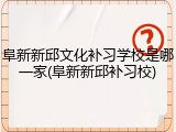 阜新新邱文化补习学校是哪一家(阜新新邱补习校)