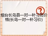 烟台长岛县一对一补习班价格(长岛一对一补习价)