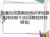 安康白河县数控培训学校排名技校前十(白河数控技校排名)