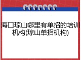海口琼山哪里有单招的培训机构(琼山单招机构)