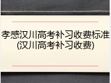 孝感汉川高考补习收费标准(汉川高考补习收费)