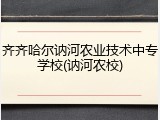 齐齐哈尔讷河农业技术中专学校(讷河农校)