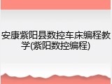 安康紫阳县数控车床编程教学(紫阳数控编程)