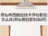 邢台桥西数控技术学校职校怎么样(邢台数控职校如何)