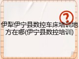 伊犁伊宁县数控车床培训地方在哪(伊宁县数控培训)