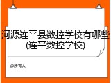 河源连平县数控学校有哪些(连平数控学校)