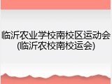 临沂农业学校南校区运动会(临沂农校南校运会)