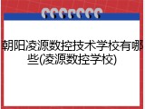 朝阳凌源数控技术学校有哪些(凌源数控学校)