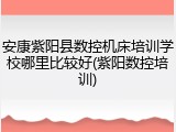 安康紫阳县数控机床培训学校哪里比较好(紫阳数控培训)