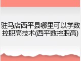 驻马店西平县哪里可以学数控职高技术(西平数控职高)