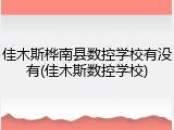 佳木斯桦南县数控学校有没有(佳木斯数控学校)