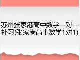 苏州张家港高中数学一对一补习(张家港高中数学1对1)