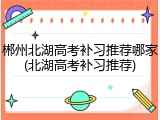 郴州北湖高考补习推荐哪家(北湖高考补习推荐)