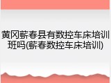 黄冈蕲春县有数控车床培训班吗(蕲春数控车床培训)