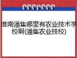 淮南潘集哪里有农业技术学校啊(潘集农业技校)