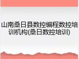 山南桑日县数控编程数控培训机构(桑日数控培训)