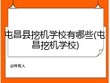 屯昌县挖机学校有哪些(屯昌挖机学校)