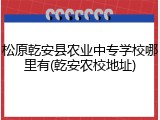 松原乾安县农业中专学校哪里有(乾安农校地址)