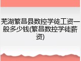 芜湖繁昌县数控学徒工资一般多少钱(繁昌数控学徒薪资)