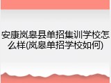 安康岚皋县单招集训学校怎么样(岚皋单招学校如何)