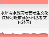 永州冷水滩高考艺考生文化课补习班推荐(永州艺考文化补习)