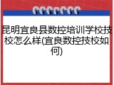 昆明宜良县数控培训学校技校怎么样(宜良数控技校如何)