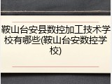 鞍山台安县数控加工技术学校有哪些(鞍山台安数控学校)