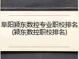 阜阳颍东数控专业职校排名(颍东数控职校排名)
