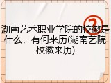 湖南艺术职业学院的校徽是什么，有何来历(湖南艺院校徽来历)