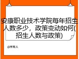 安康职业技术学院每年招生人数多少，政策变动如何(招生人数与政策)