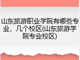 山东旅游职业学院有哪些专业，几个校区(山东旅游学院专业校区)