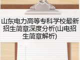 山东电力高等专科学校最新招生简章深度分析(山电招生简章解析)