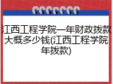 江西工程学院一年财政拨款大概多少钱(江西工程学院年拨款)
