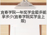 宜春学院一年奖学金最多能拿多少(宜春学院奖学金上限)